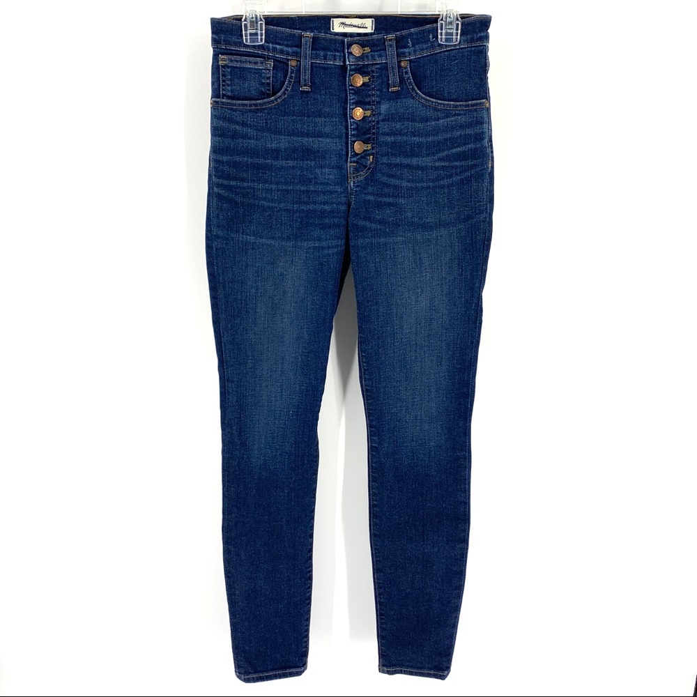 Madewell high rise button fly skinny jeans size 28